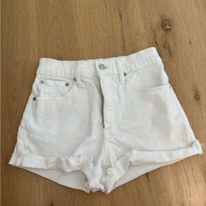 White Madewell Jean Shorts Size 25